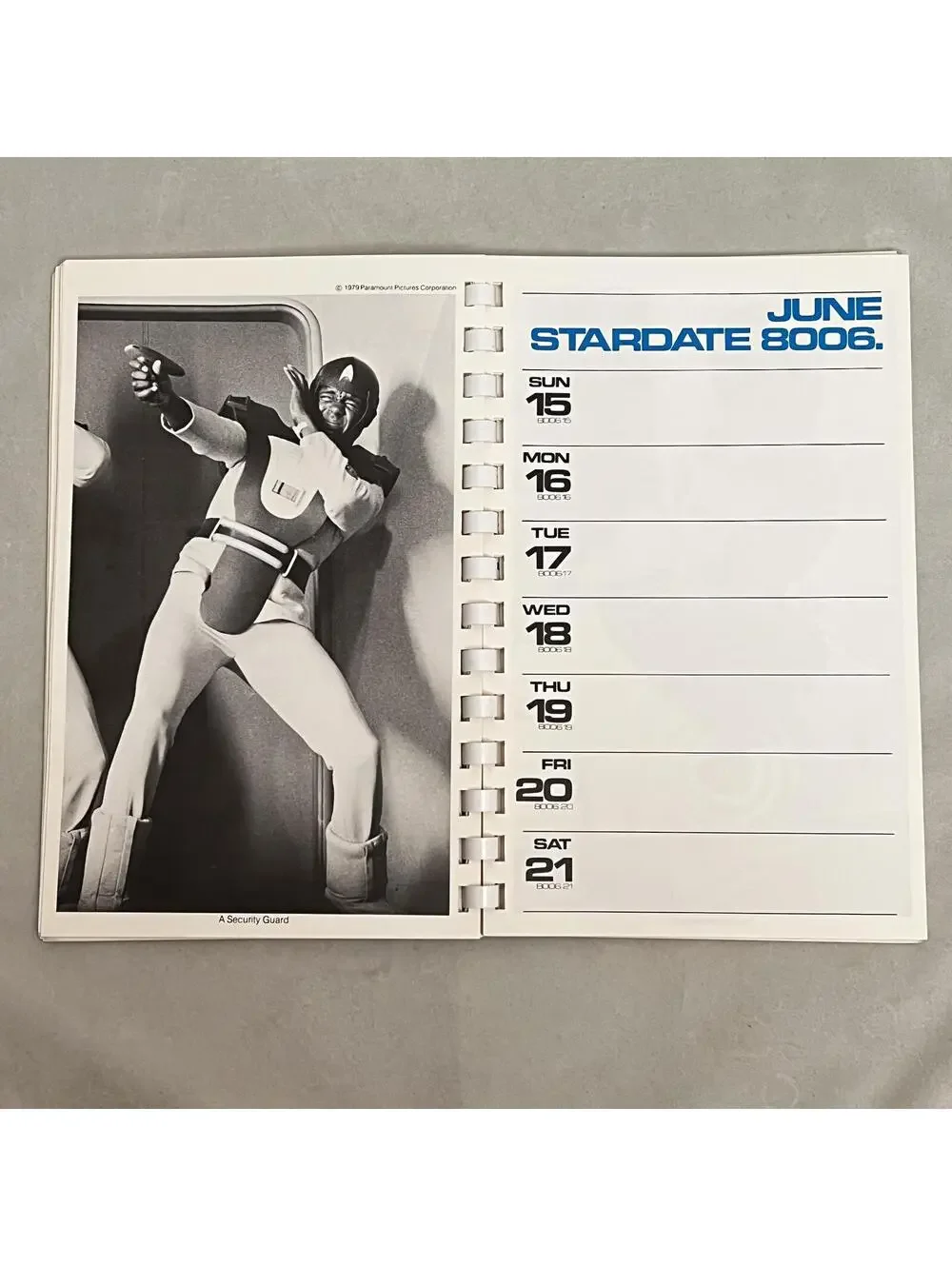 The Official USS Enterprise Officer's Date Book 1980 Desk Calendar